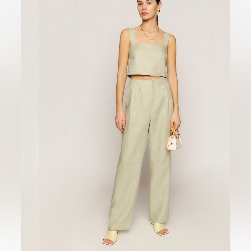 Reformation Olivia Linen Two Piece